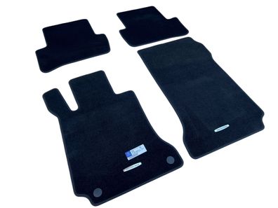 Original Fußmatten Velours Mercedes-Benz C-Klasse schwarz W204 204 Teppich Stoff
