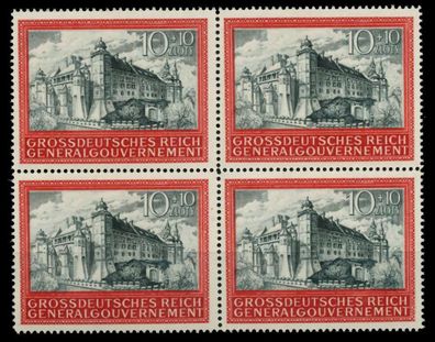 Generalgouvernement Nr 125 postfrisch Viererblock X72DE26