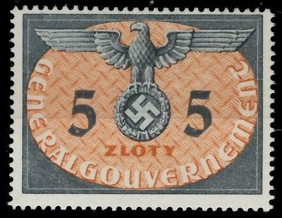 Generalgouvernement DIENST Nr 15 ungebraucht X9F698A
