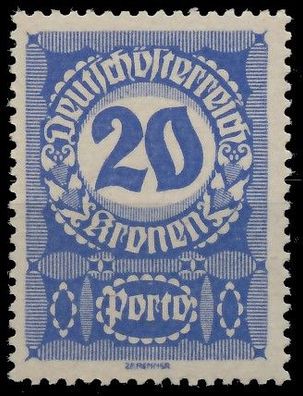 Österreich Portomarken 1920 21 Nr 92y postfrisch XA0D5CA