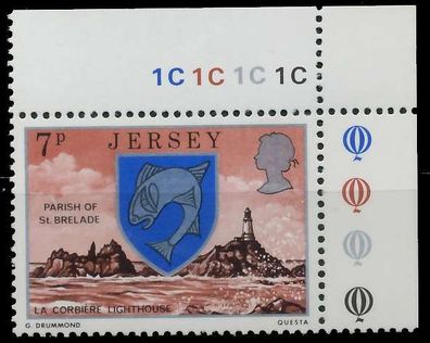 JERSEY 1976 Nr 135 postfrisch ECKE-ORE XADB246
