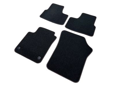 Original Skoda Fussmatten Velours schwarz Rot Citigo Seat MII Teppich Stoff UP!
