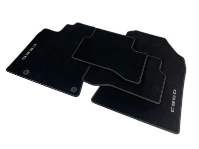 Original Kia Fußmatten Velours schwarz Ceed CD Hybrid mit Logo OE Teppich Stoff