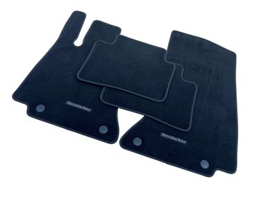 Original Fußmatten Velours schwarz Mercedes-Benz C-Klasse W206 206 Teppich Stoff