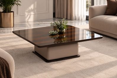 Brauner Holz Couchtisch Edle Wohnzimmer Couchtische Kaffeetische