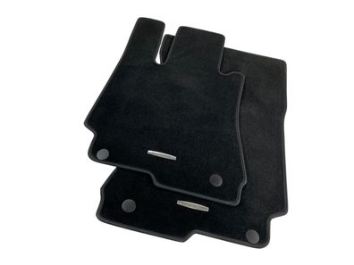 Original Fußmatten Velours Mercedes-Benz CL C216 schwarz vorne Teppich Stoff OE