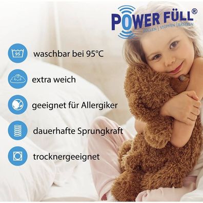 Füllwatte Power Füll antiallergisch, waschbar bis 95 Grad Celsius