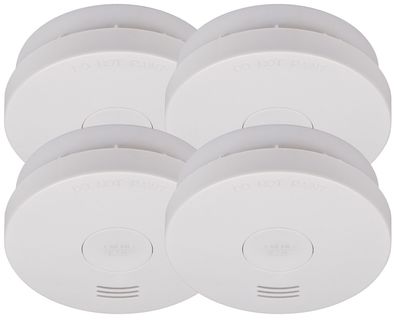 Brennenstuhl 1290050004 Rauchmelder SET, 4x RM L 3100 mit integrierter Batterie