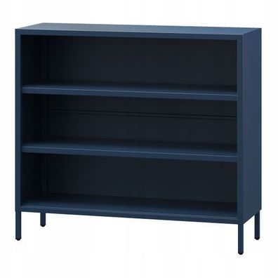 Jan Nowak Niedriges Bücherregal Aufbewahrungsregal100 x 90 x 35 cm Dunkelblau