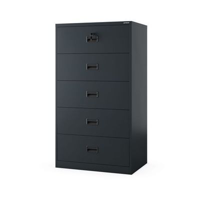 Anthrazitfarbener Aktenschrank aus Metall: SARA XL V5, 900 x 1620 x 600 mm