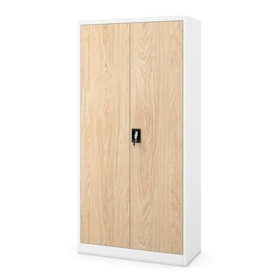 Metallschrank mit Stauraum weiß / Eiche Sonoma: Eco Design TOMASZ 900 x 1850 x 450 mm