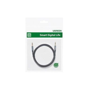 Ugreen Winkel-AUX-Kabel 2x Mini-Jack 3,5 mm 1m Blau (AV112)