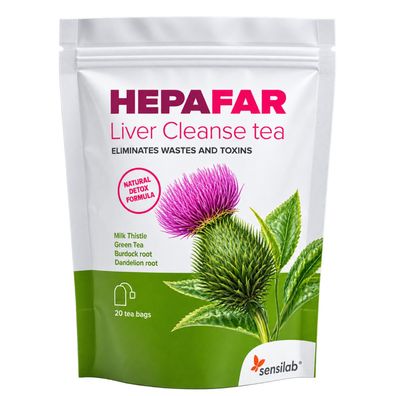 HepaFar Kräutertee Sensilab Mariendistel Grüntee Löwenzahn -Blitzversand