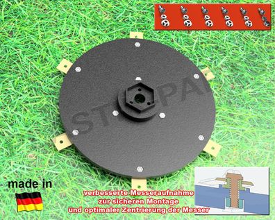 Messerscheibe 6 Klingen Messerteller für KRESS KR120 KR121 KR122 KR123 122E 123E