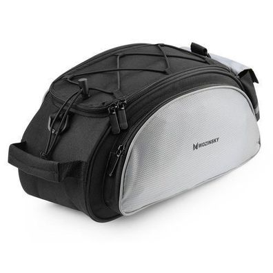 Wozinsky Fahrrad-Gepäckträgertasche mit Umhängegurt 13L Schwarz (WBB1BK)