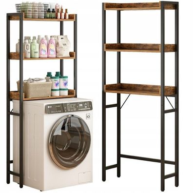 Badezimmerregal über Toilette oder Waschmaschine, Industrie-Loft-Stil, 165 cm Regalbö