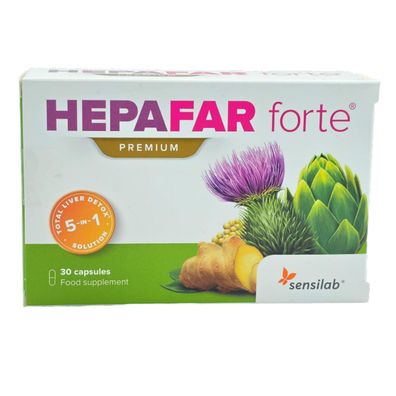 HepaFar forte Premium 30 Kapseln Cholin Artischocke Mariendistel Blitzversand