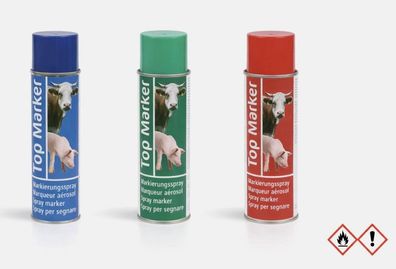 Kerbl Markierungsspray 400ml TopMarker blau grün rot