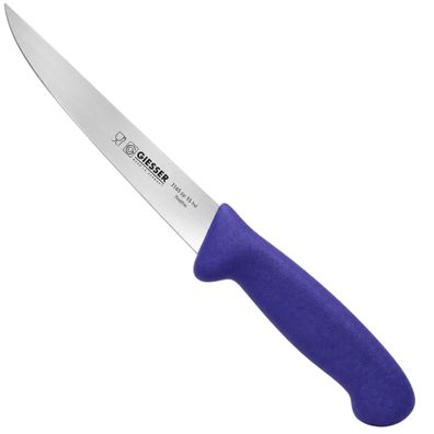 Giesser Profi Ausbeinmesser Gebogen Rutschfest für präzise Fleischarbeit | 15 cm