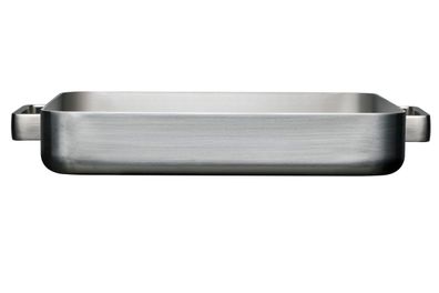 Iittala Tools Ofenbra?ter Gross - 41 x 37 x 6 cm - Gebürsteter Edelstahl