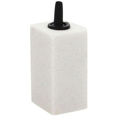 Hobby Keramik Sprudelstein Ausströmer eckig 50x25x25 mm weiß Aquarium