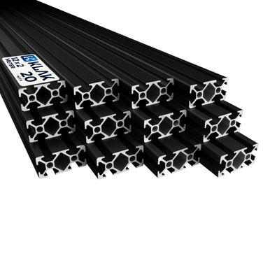 KLAK 20/40 - Aluprofil 12 Stück 20x40mm 2m System-, Montage-, Konstruktionsprofil