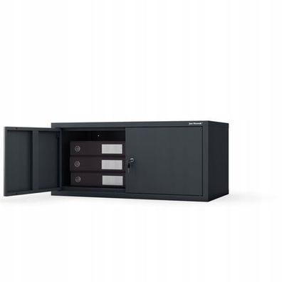 Aktenschrankaufsatz Aufsatz für Aktenschrank Büroschrank 38 x 80 x 40 cm Anthrazit