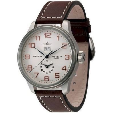 Zeno-Watch - Armbanduhr - Herren - OS Retro + Dual-Time - 8651-f2