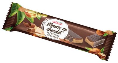 3x Vitana Bio-Mousse au chocolat-Riegel mit Zartbitter-Schokolade überzogen 40g