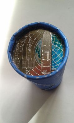 Rolle 25 x 5 euro 2026 Ariane 6 Farbdruck Rolle 5 euro 2026 Ariane 6 (D München)