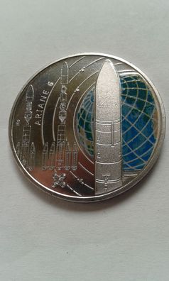 5 euro 2026 Ariane 6 Farbdruck 5 euro 2026 Rakete Ariane 6 (D München)
