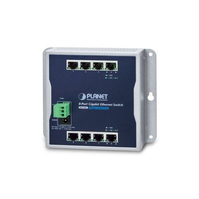 PLANET Industrial 8-Port 10/100/1000T Wall-mount Switch
