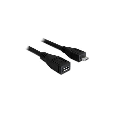 Delock DELOCK USB Verl. Micro-B -> Micro-B St/Bu 1.00m sw