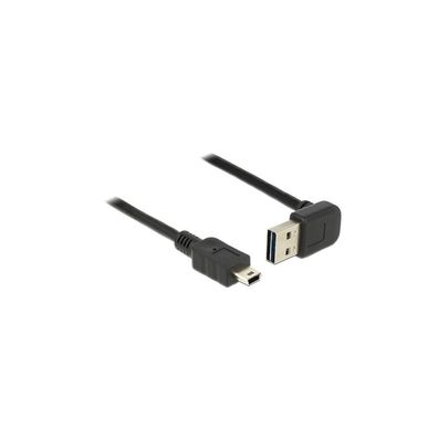 USB Kabel Delock A -> Mini-B St/St 1.00m 90° sw