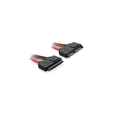 DELOCK SATA-Verl. SATA 22pin -> SATA 22pin St/Bu 0.20m rot