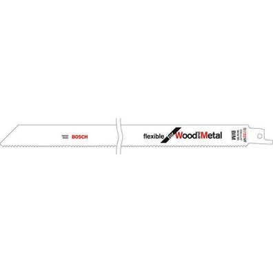 Säbelsägeblatt S 1222 VF Flexible for Wood and Metal, 5 Stück (Länge 300mm)