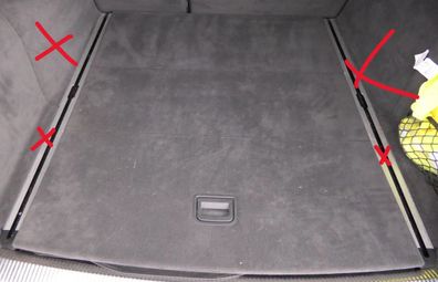 Audi A6 4F Kombi Avant Verkleidung Abdeckung Kofferraum Teppich Boden schwarz