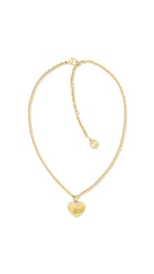 Tommy Hilfiger Kette mit Herz Anhänger L-39.5 cm 2781091 Edelstahl, goldplattiert