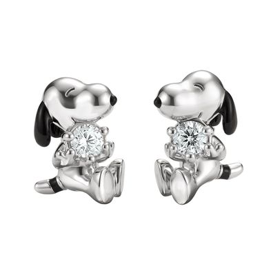 Thomas Sabo Schmuck Damen-Ohrringe Ohrstecker Snoopy mit weißen Zirkonia H2348-691-1