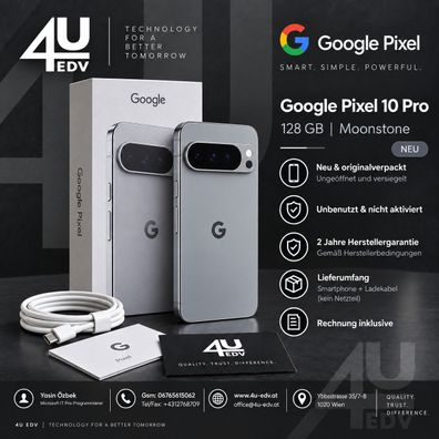 Google Pixel 10 Pro 128GB Moonstone Neu