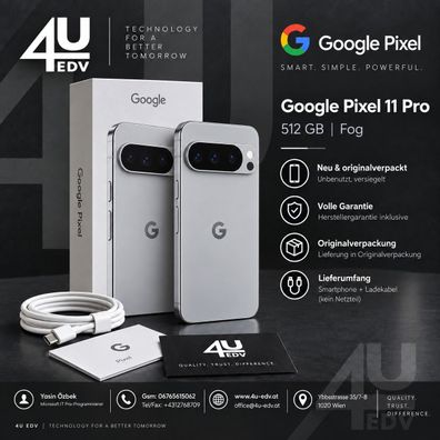 Google Pixel 11 Pro 512GB Fog Neu