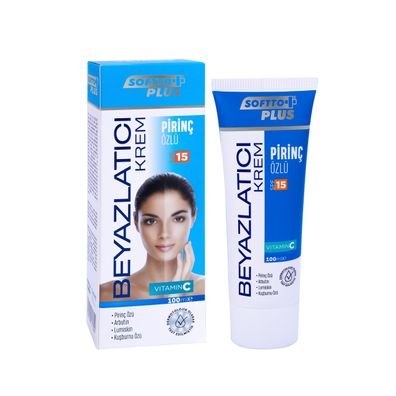 Softto+Plus Whitening Cream SPF15 – Hautpflege mit Reisextrakt für hellere Haut