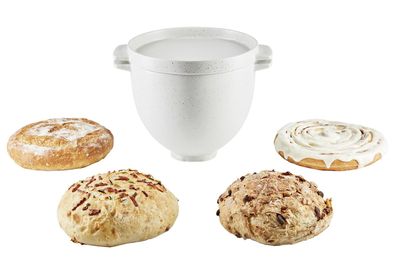 Kitchen AID Brotbackrührschüssel 4,7l weiß 303830