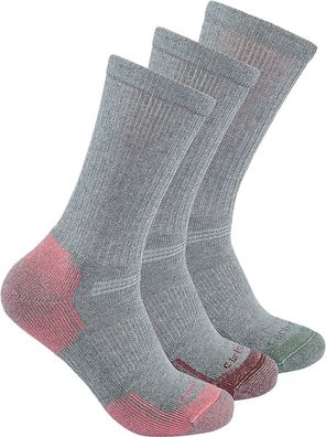 Carhartt Damen Socken Cotton Blend Crew Sock 3 Pair SC2823-W