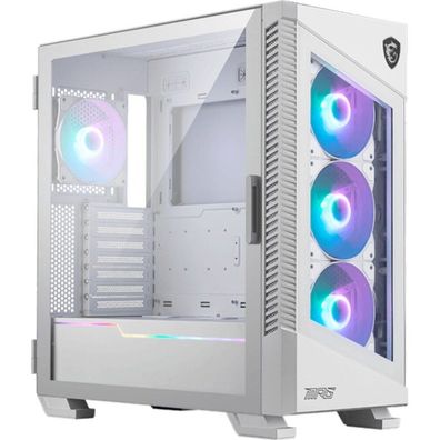MSI GEH Midi MPG VELOX 100R White Tempered Glas/System Fan