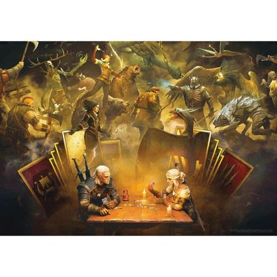 The Witcher Puzzle Playing Gwent (1000 Teile)