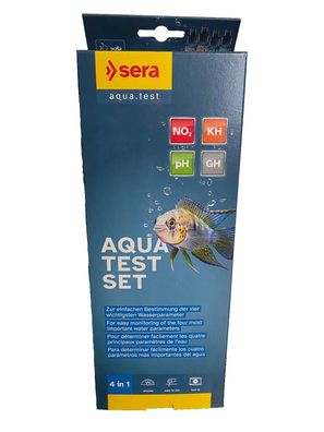 Sera Aqua-Test Set 4 in 1 - zur einfachen Bestimmung der Wasserwerte Aquarium