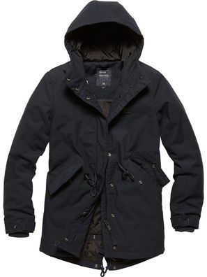 Vintage Industries Damen Kurzmantel Indy Ladies Parka Navy