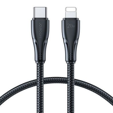 Joyroom Surpass Serie A11: Lightning auf USB-C Ladekabel 20W, 0.25m, Schwarz