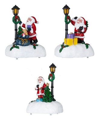 Winter- und Nikolaus Landschaft mit LED, Höhe 12,0 cm, Weihnachtsdorf